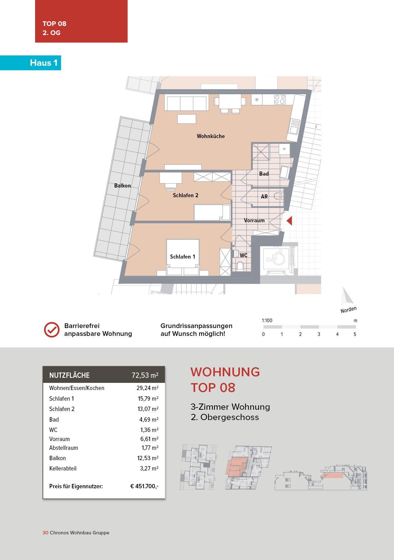 Top 08 (Haus 1) - Canavesegasse 4, Wien-Liesing