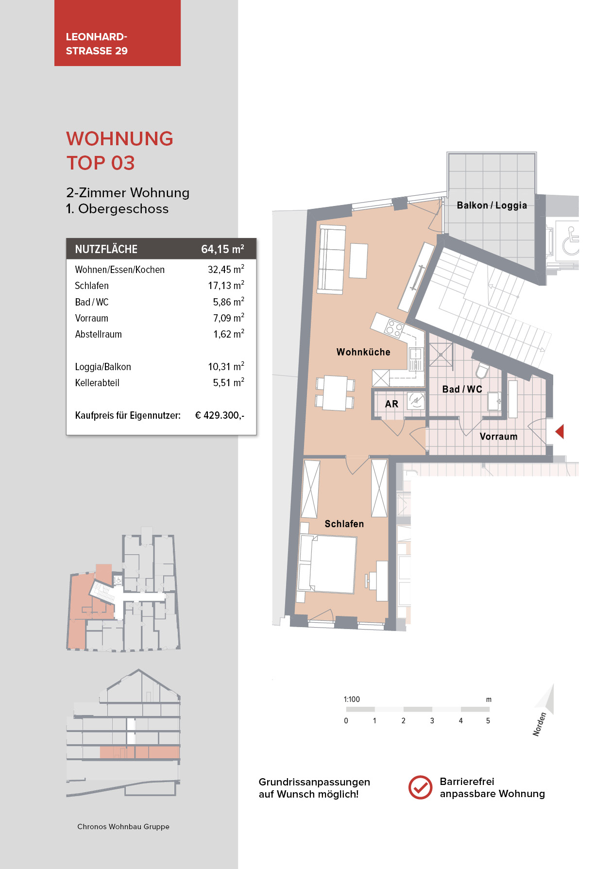 Top 03 - Leonhardstraße 29, Graz-St. Leonhard