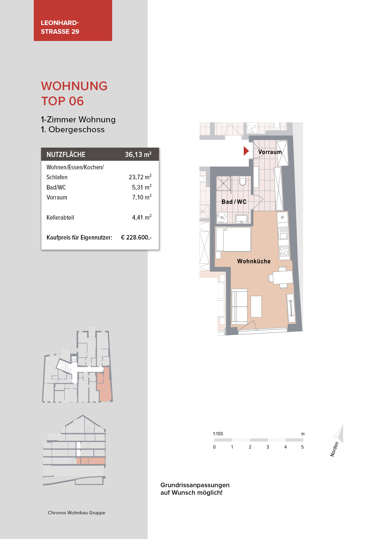 Top 06 - Leonhardstraße 29, Graz-St. Leonhard